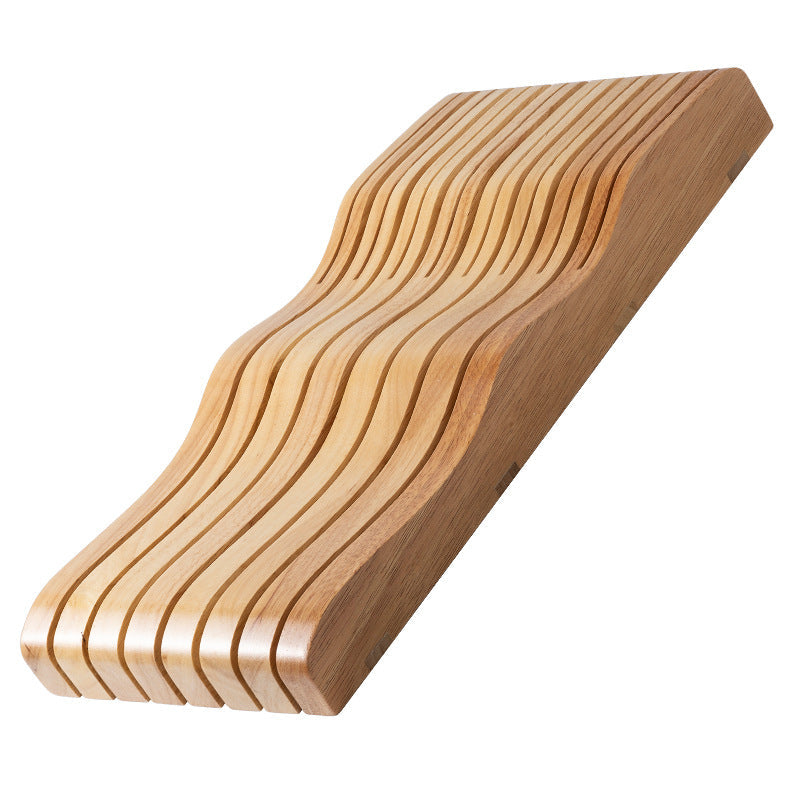 Enhance Your Kitchen with Our Solid Wood Drawer Knife Rack