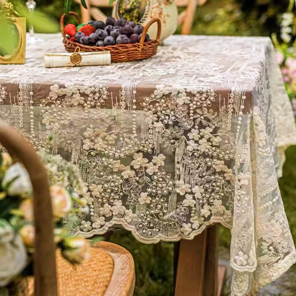 Elevate Your Dining Experience with Our Lace Tablecloth