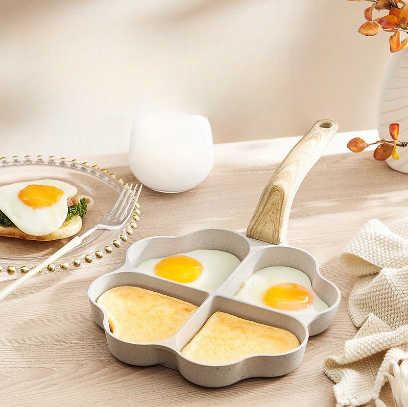 Discover the Perfect Frying Experience with Our Aluminum Four-hole Frying Pan