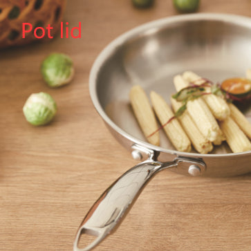Stainless Steel Non-coated Frying Pan