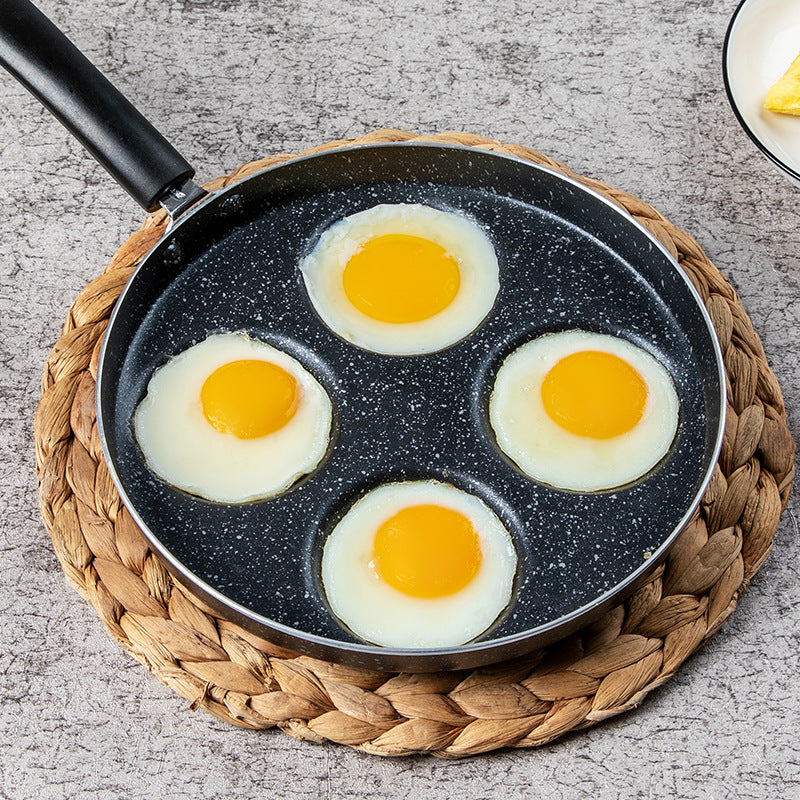 Non-Stick Flat Bottom Four-Hole Omelette Pan