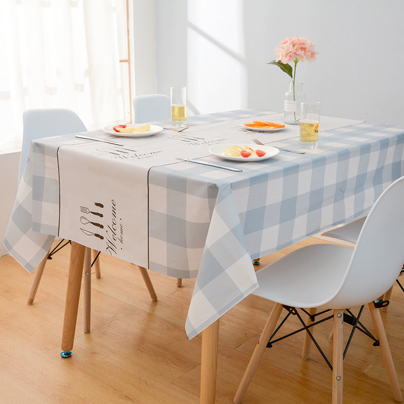 Small Fresh Tablecloth Waterproof, Oil-proof And Scald-proof Disposable Tablecloth