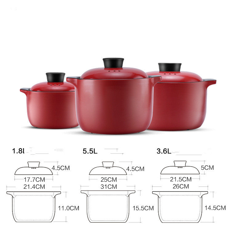 China Red Ceramic Pot