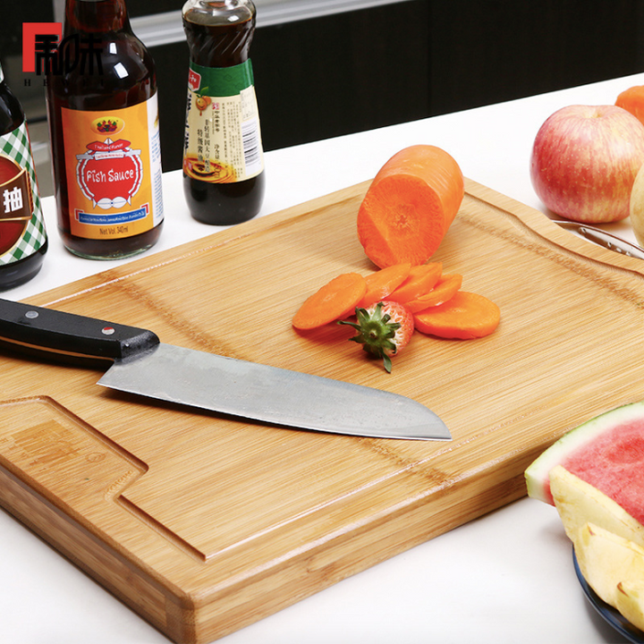 Whole bamboo carbonization process cutting board