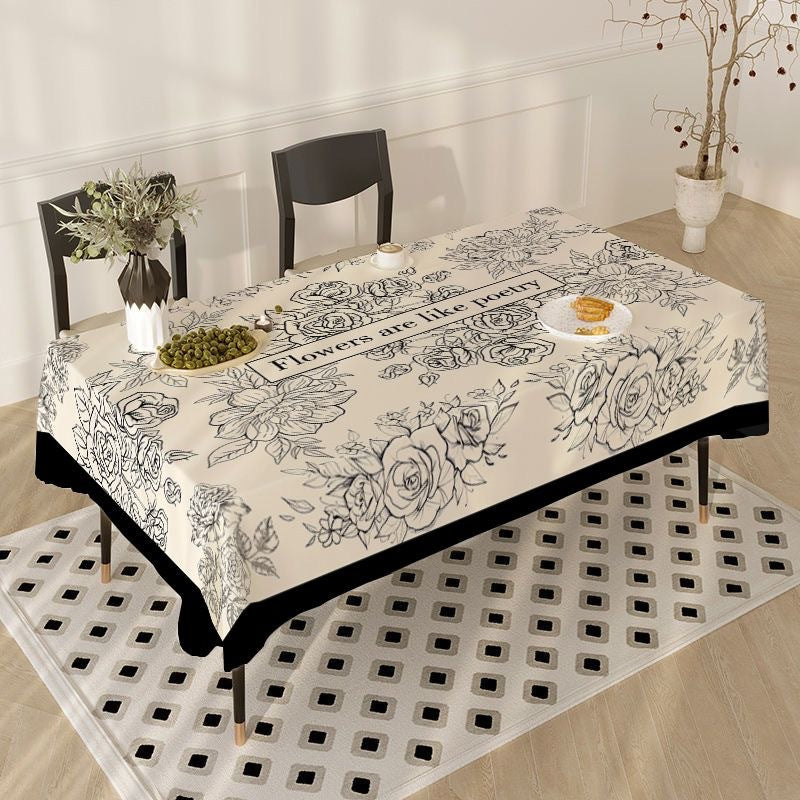 Tablecloth Coffee Table Dining Table Dust-proof Simple Style Atmosphere Tablecloth