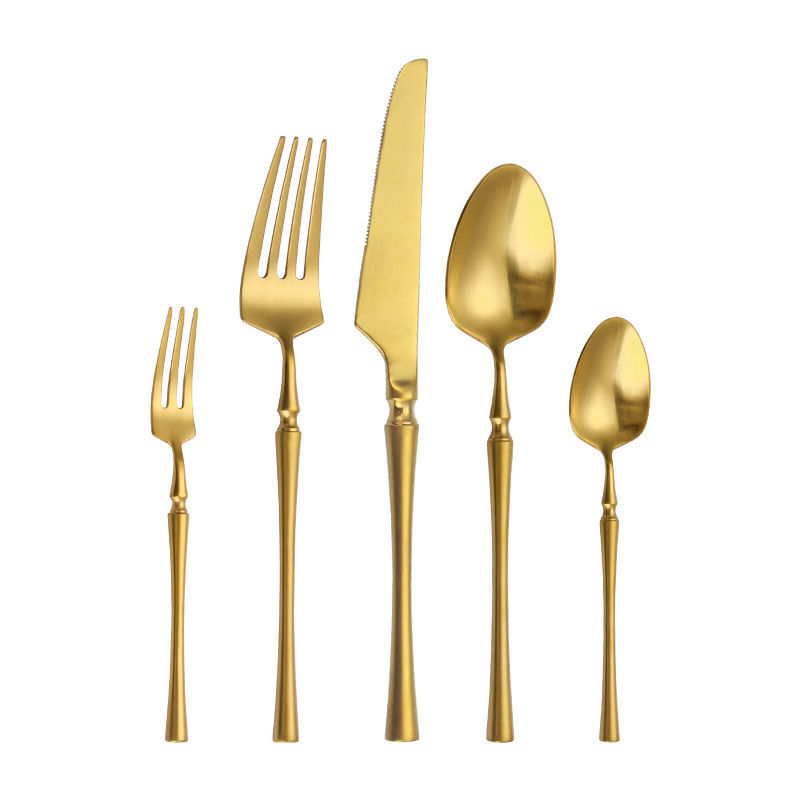 304 Stainless Steel 5-piece Western Cutlery Set