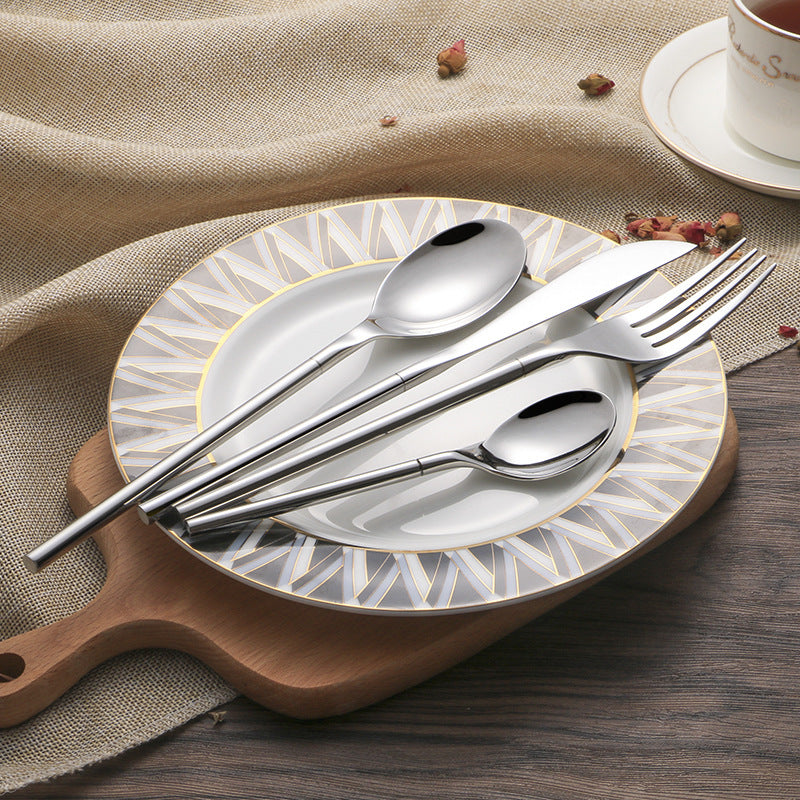 Three-piece Stainless Steel Western Cutlery Set