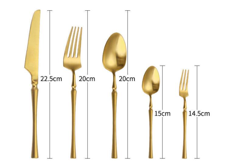 304 Stainless Steel 5-piece Western Cutlery Set