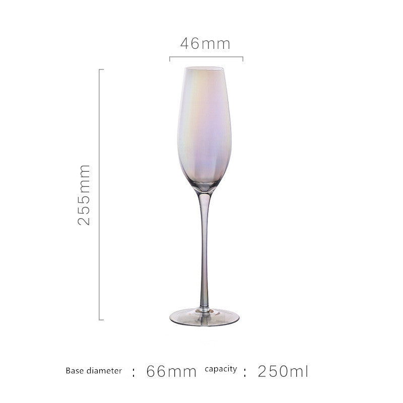 Colorful Champagne Wine Glass