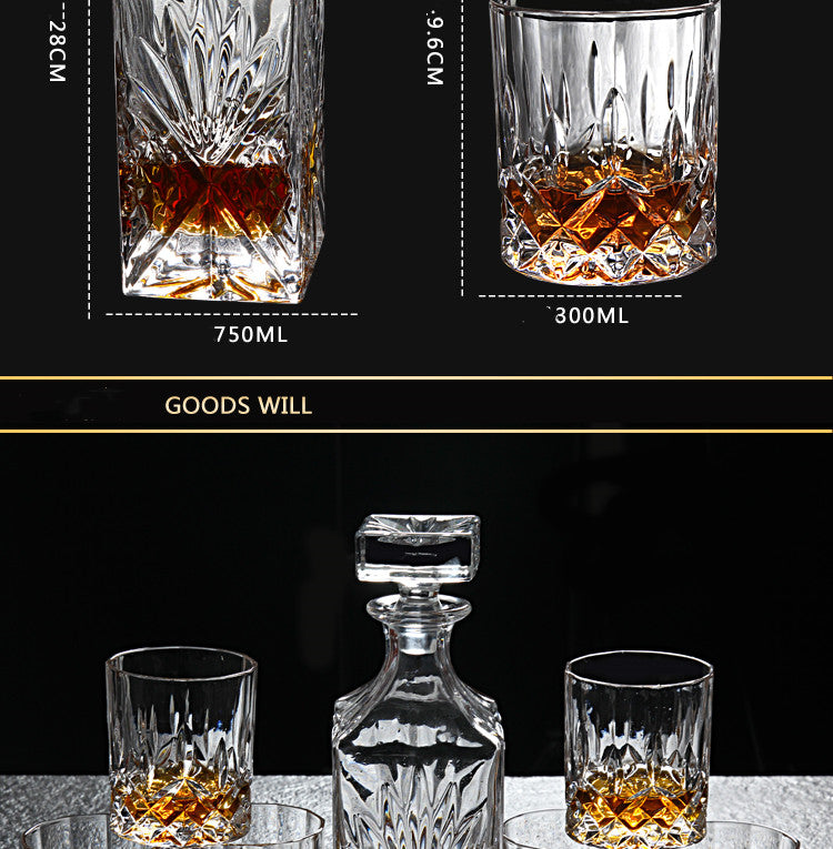 Crystal Whiskey Glass Set