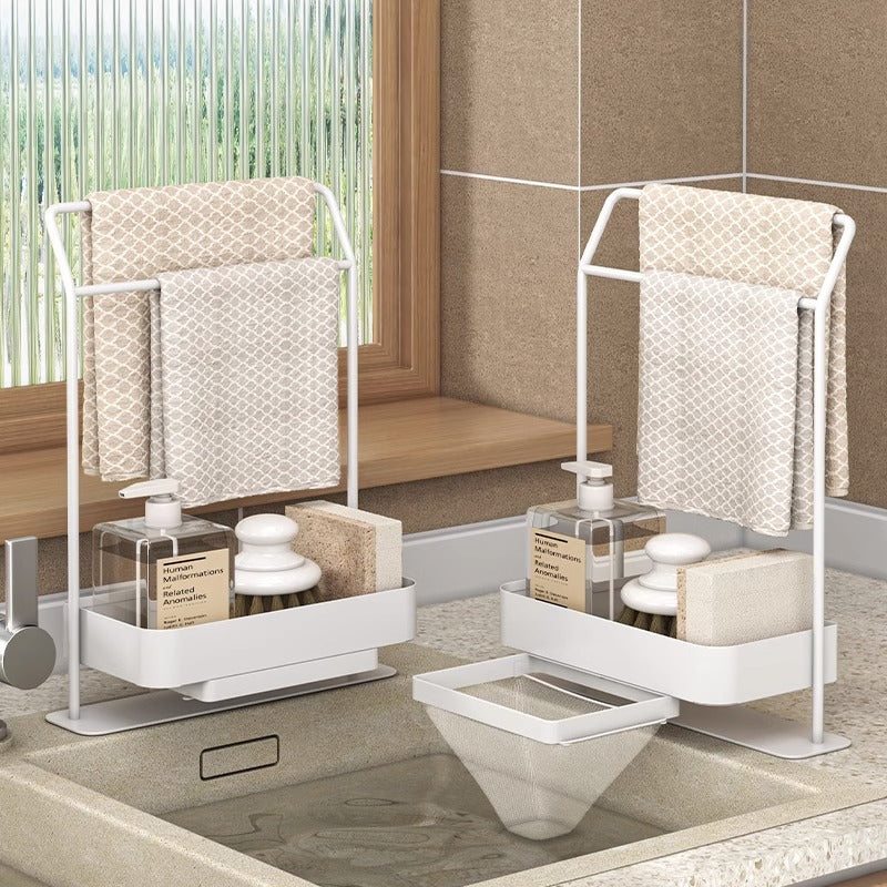 Rag Draining Kitchen Gadget Storage Rack