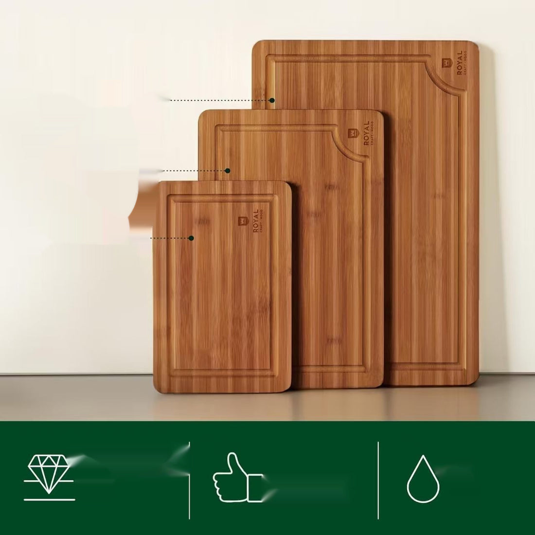 3-Piece Cutting Board Set