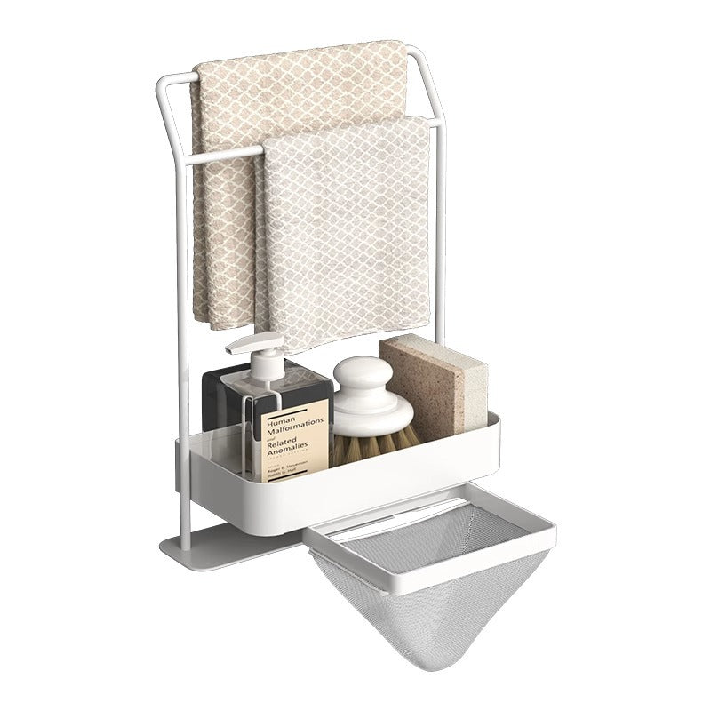 Rag Draining Kitchen Gadget Storage Rack