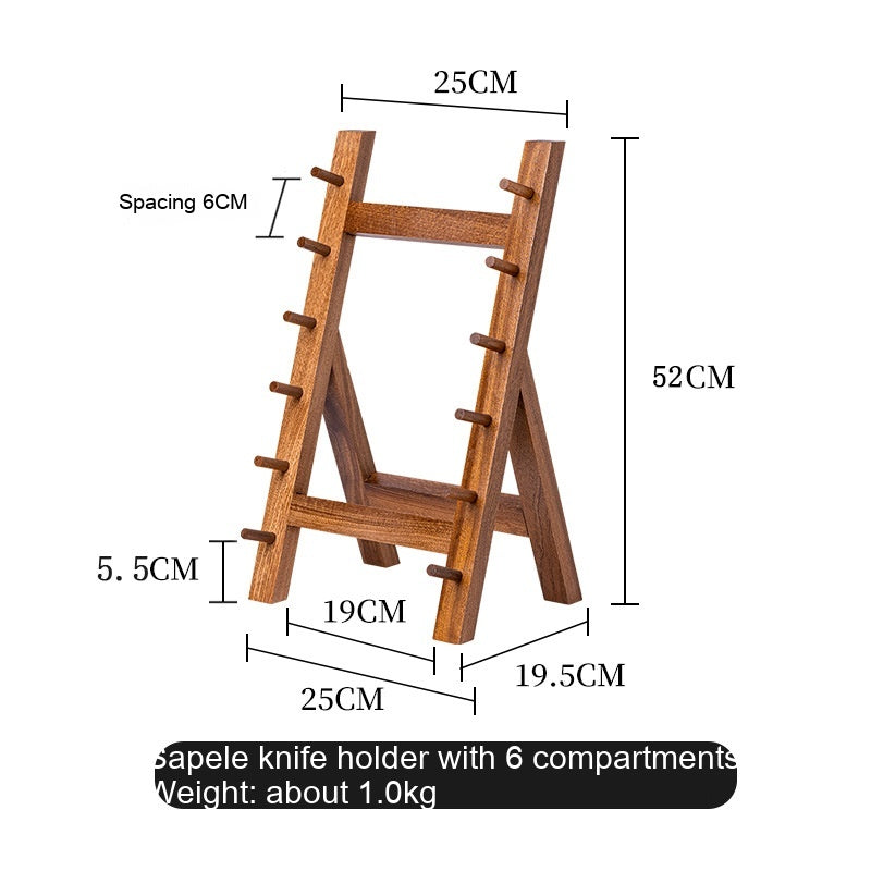 Kitchen Solid Wood Knife Holder