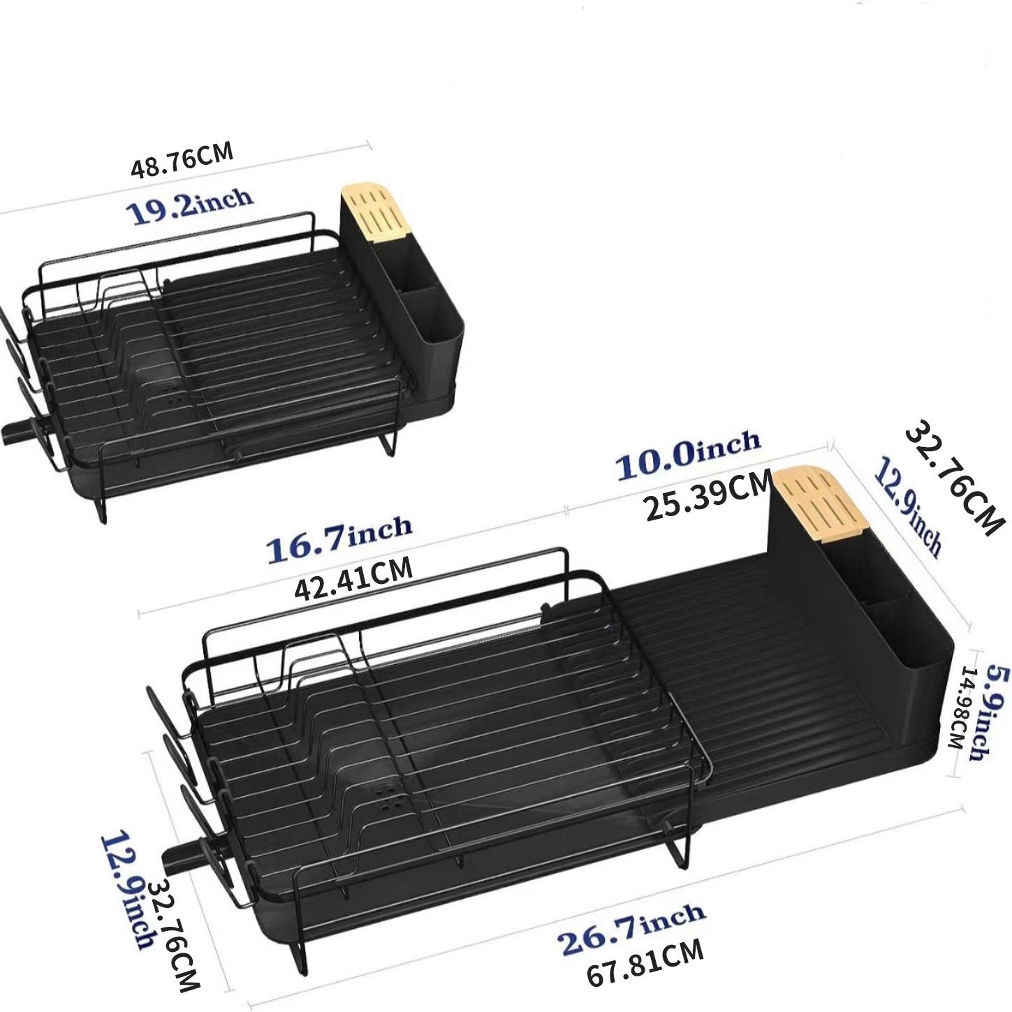 Retractable Cutlery Knife And Fork Cup Drain Rack