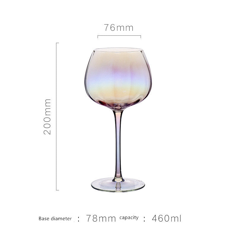 Colorful Champagne Wine Glass