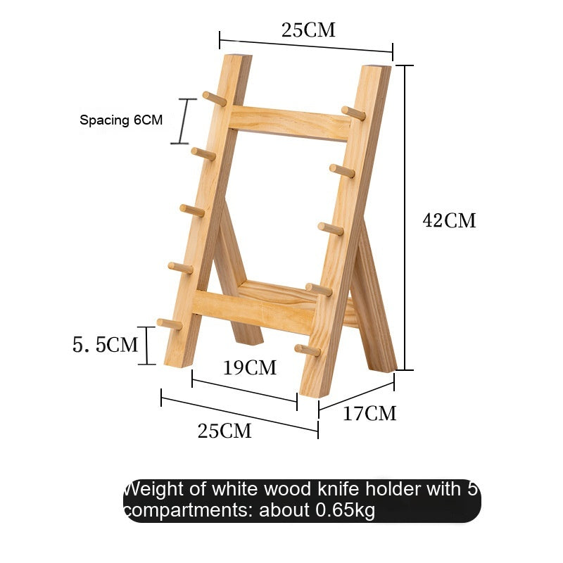 Kitchen Solid Wood Knife Holder