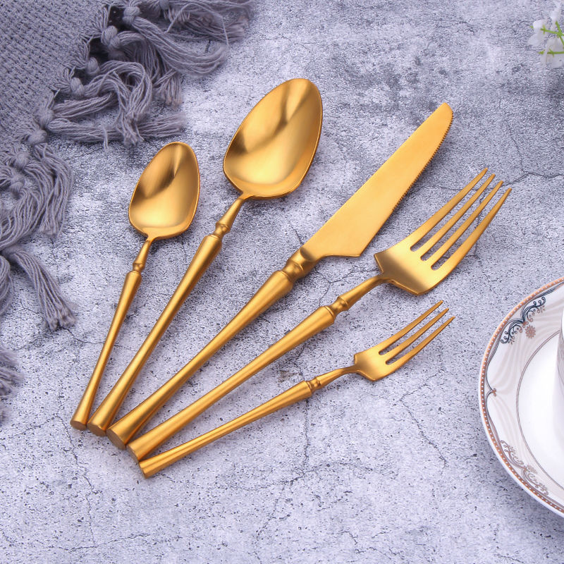 304 Stainless Steel 5-piece Western Cutlery Set