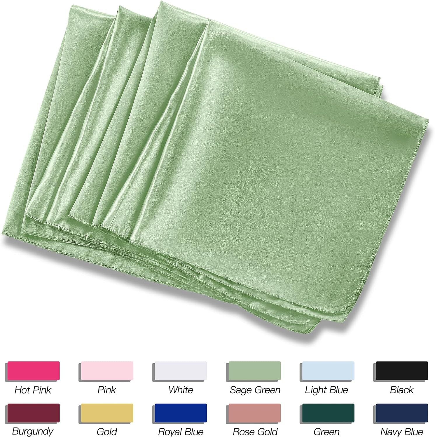 Satin Napkins And Tablecloths Fabric Silk Napkins
