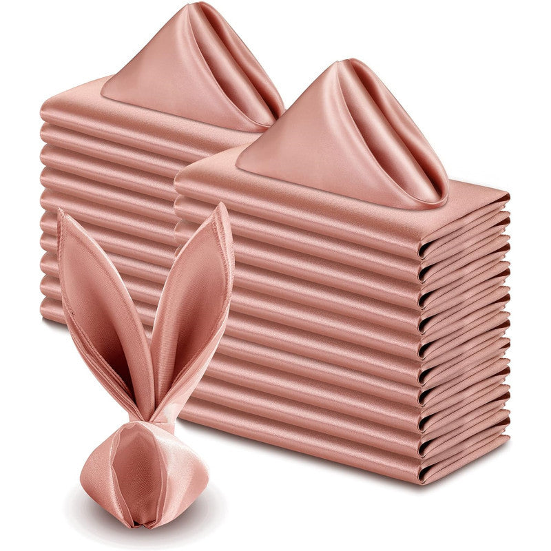 Satin Napkins And Tablecloths Fabric Silk Napkins