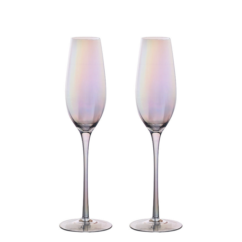 Colorful Champagne Wine Glass