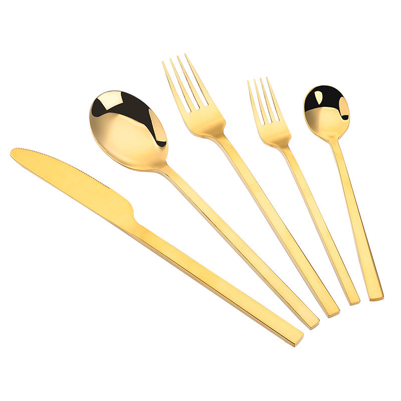 Stainless Steel Thickened Matte Cutlery Set