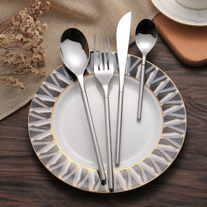 Three-piece Stainless Steel Western Cutlery Set