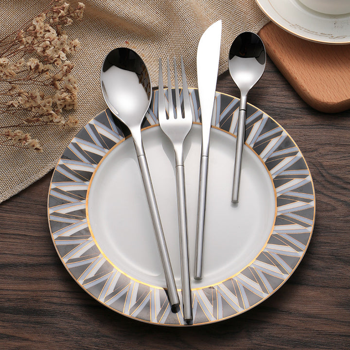 Three-piece Stainless Steel Western Cutlery Set