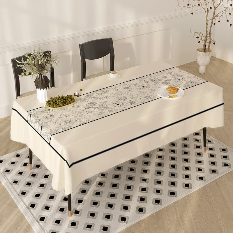 Tablecloth Coffee Table Dining Table Dust-proof Simple Style Atmosphere Tablecloth