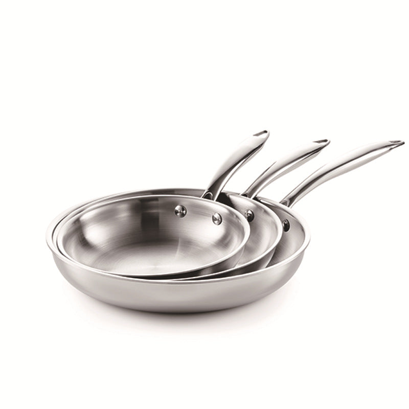 Stainless Steel Non-coated Frying Pan