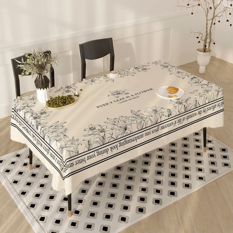 Tablecloth Coffee Table Dining Table Dust-proof Simple Style Atmosphere Tablecloth